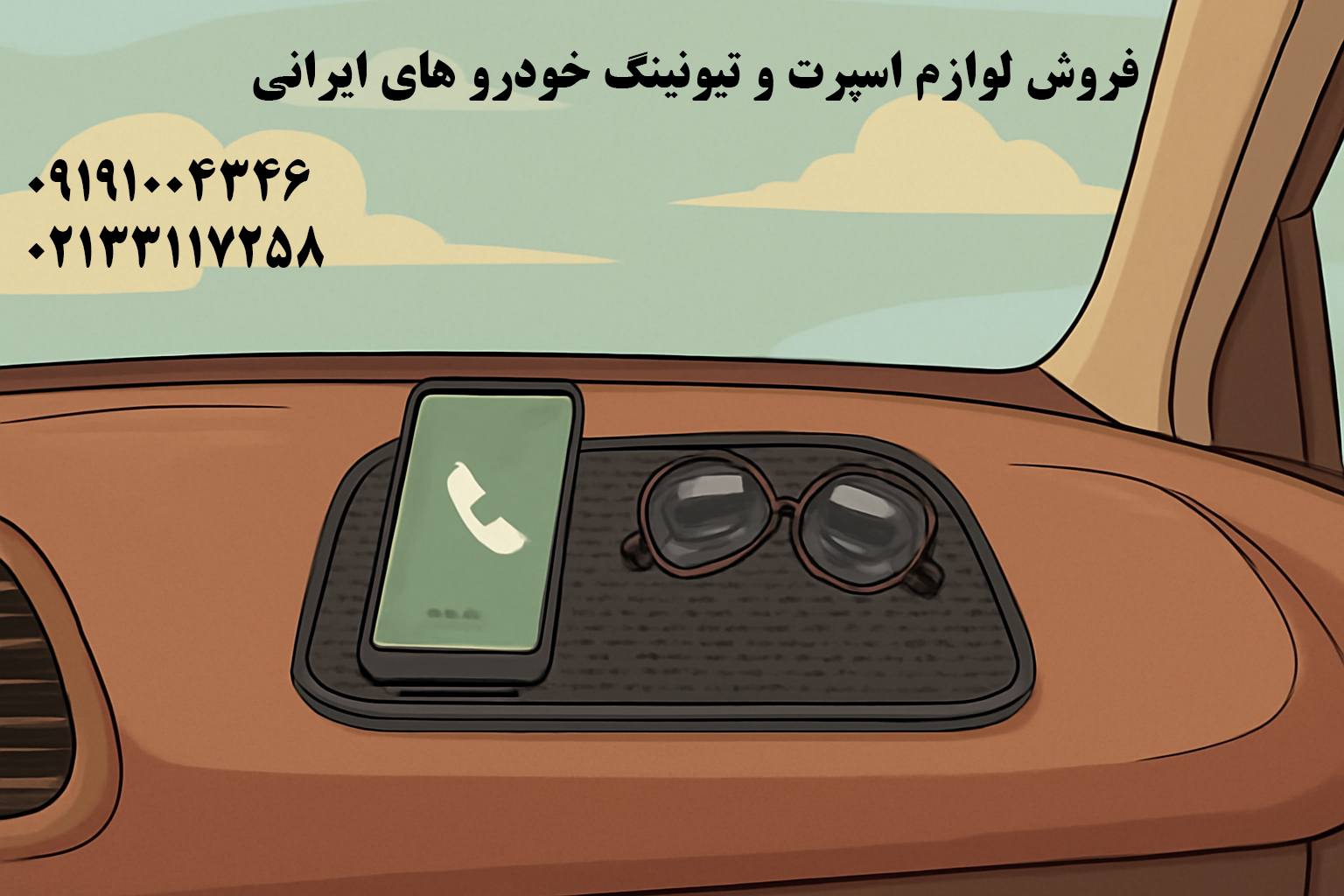 پد ضد لغزش روی داشبورد خودرو